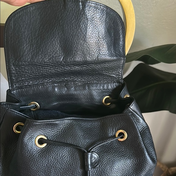 Black Leather Backpack main image 4